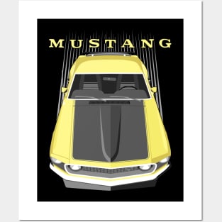 Mustang Boss 69 - Yellow Posters and Art